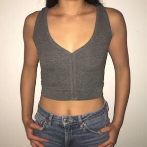 Dark Grey Brandy Melville Soft Tank Top